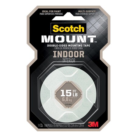 Scotch Scotch  1 x 55 in. Mount Double Sided Mounting Tape; White, PK6 91807